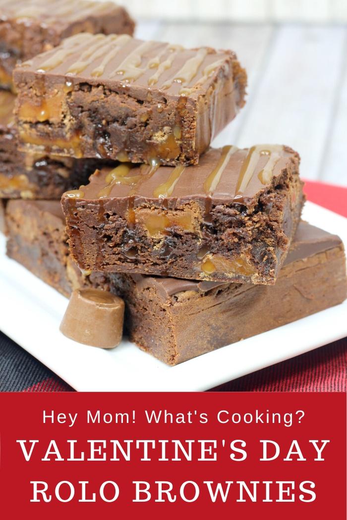 Valentine's Day Rolo Brownies from Hey Mom What's Cooking